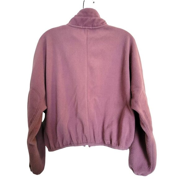Forever 21 Purple Fleece Full Zipper Drawstring Long Sleeve Cozy Jacket Size XS - Picture 3 of 10